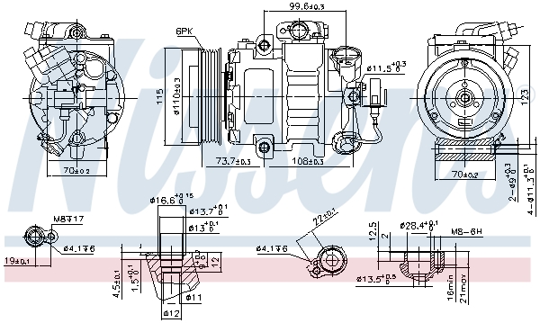 Compressor, air conditioning - 89026 NISSENS