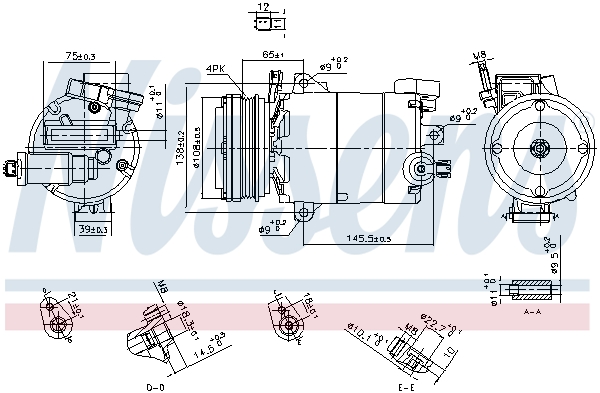 Compressore, Climatizzatore - 890794 NISSENS