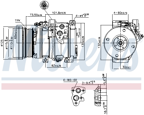 Compressor, air conditioning - 890871 NISSENS