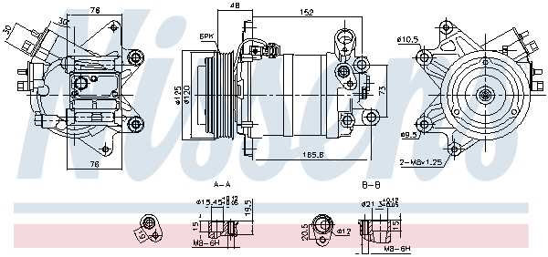 Compressor, air conditioning - 890913 NISSENS