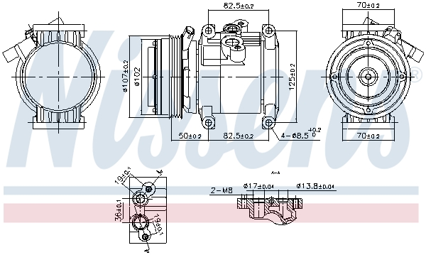 Compressore, Climatizzatore - 891011 NISSENS