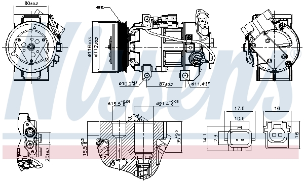 Compressore, Climatizzatore - 891251 NISSENS