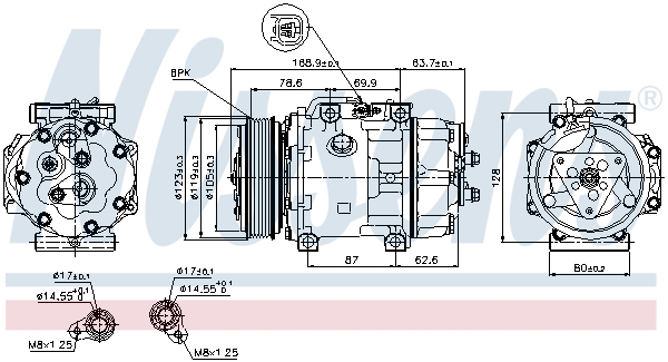 Compressor, air conditioning - 89143 NISSENS