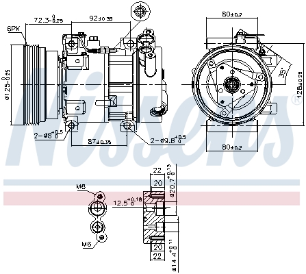 Компрессор, кондиционер - 89148 NISSENS