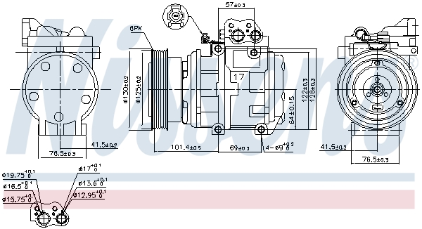 Compressor, air conditioning - 89153 NISSENS