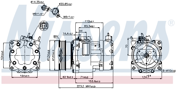 Compressor, air conditioning - 89178 NISSENS