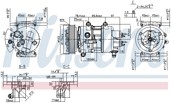 Compressor, air conditioning - 89201 NISSENS