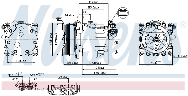 Compressor, air conditioning - 89203 NISSENS