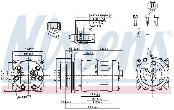 Compressor, air conditioning - 89220 NISSENS