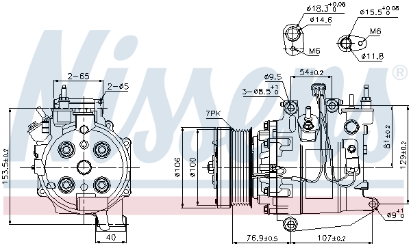 Compressor, air conditioning - 89247 NISSENS