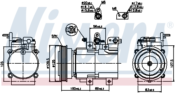 Compressor, air conditioning - 89276 NISSENS
