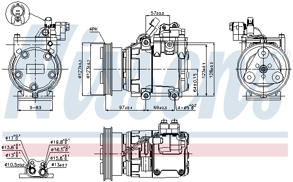 Compressor, air conditioning - 89277 NISSENS