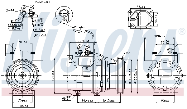 Compressor, air conditioning - 89289 NISSENS