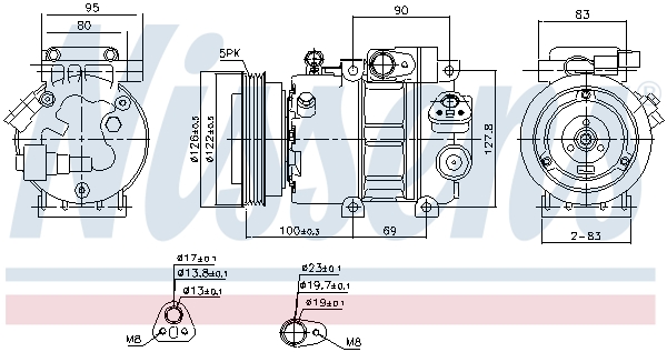 Compressor, air conditioning - 89292 NISSENS