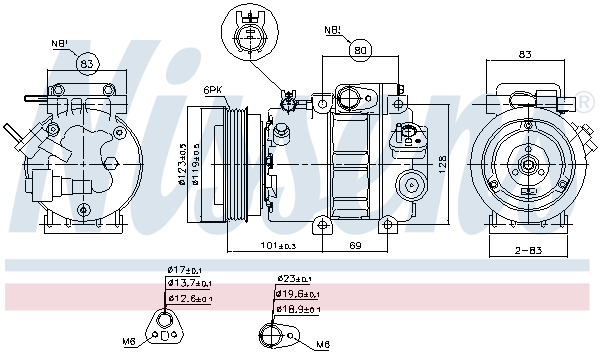 Compressor, air conditioning - 89293 NISSENS