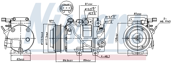 Compressor, air conditioning - 89305 NISSENS