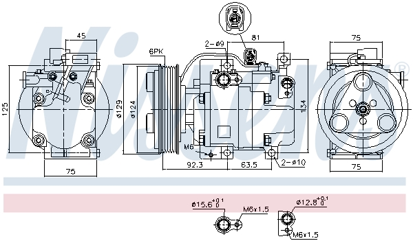 Compressor, air conditioning - 89311 NISSENS