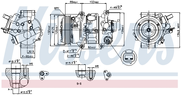 Compressor, air conditioning - 89314 NISSENS