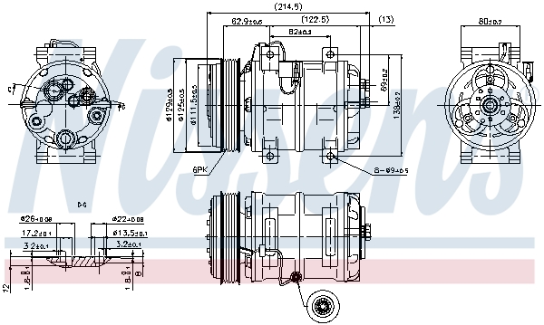 Compressor, air conditioning - 89317 NISSENS