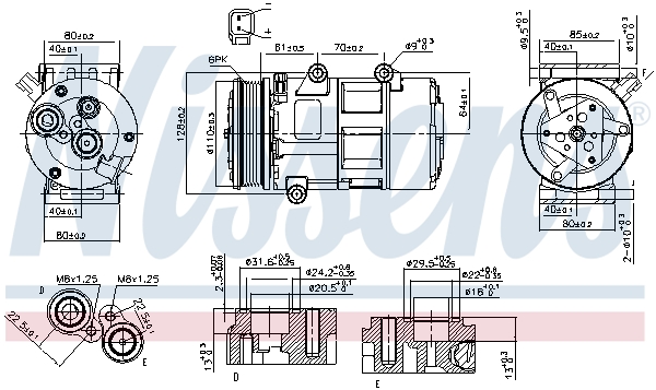 Compressor, air conditioning - 89326 NISSENS