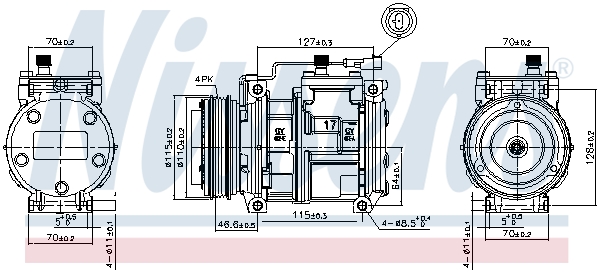 Compressor, air conditioning - 89329 NISSENS