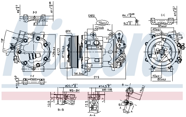 Compressor, air conditioning - 89362 NISSENS