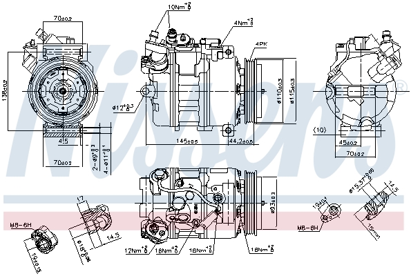 Compressor, air conditioning - 89417 NISSENS