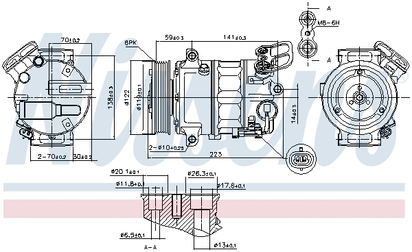 Compressor, air conditioning - 89420 NISSENS
