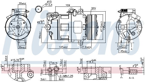 Compressor, air conditioning - 89422 NISSENS