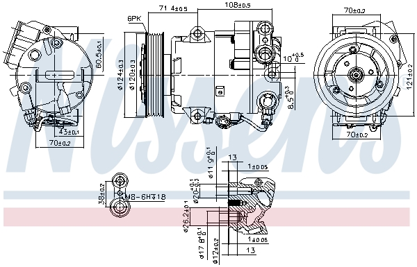 Compressor, air conditioning - 89425 NISSENS