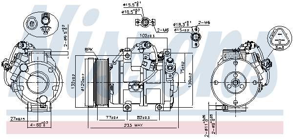Compressor, air conditioning - 89511 NISSENS