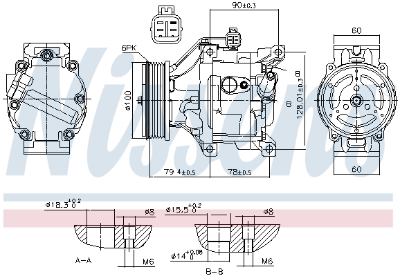 Compressor, air conditioning - 89530 NISSENS
