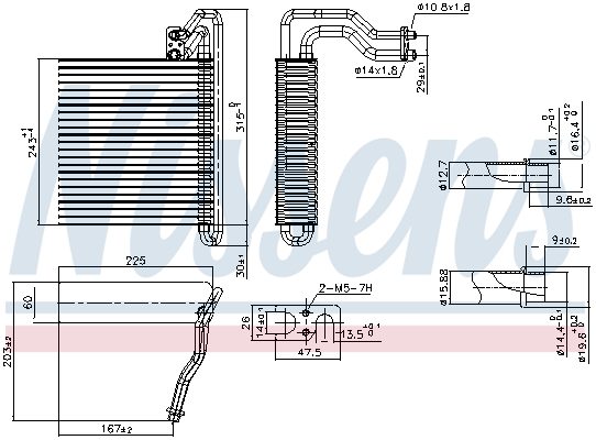 Evaporatore, Climatizzatore - 92333 NISSENS