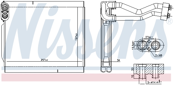 Испаритель, кондиционер - 92380 NISSENS