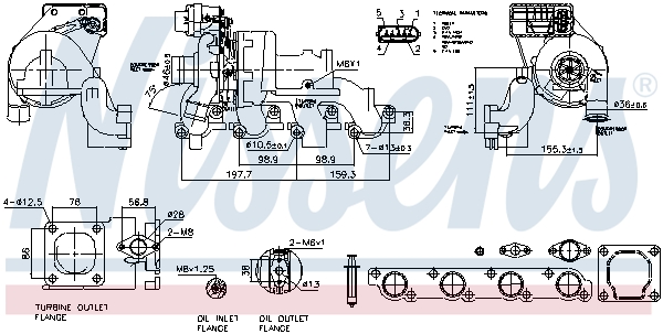 Turbocompressore, Sovralimentazione - 93123 NISSENS