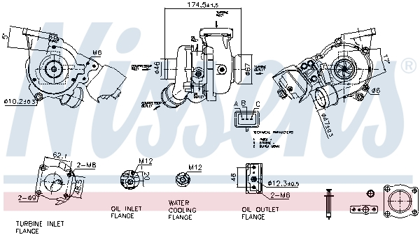 Turbocompressore, Sovralimentazione - 93428 NISSENS