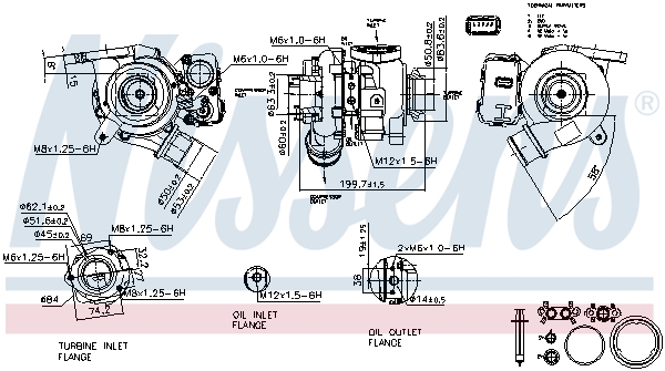 Turbocompressore, Sovralimentazione - 93432 NISSENS