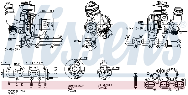 Turbocompressore, Sovralimentazione - 93466 NISSENS