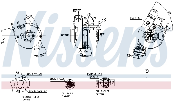 Turbocompressore, Sovralimentazione - 93483 NISSENS