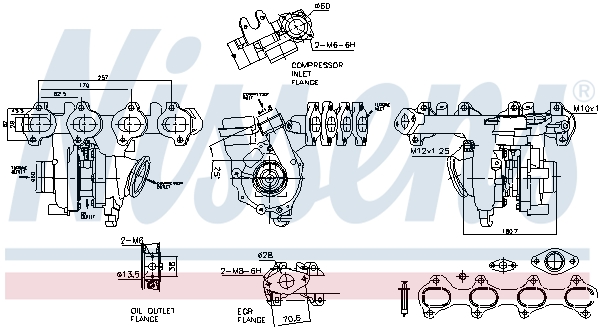 Turbocompressore, Sovralimentazione - 93487 NISSENS