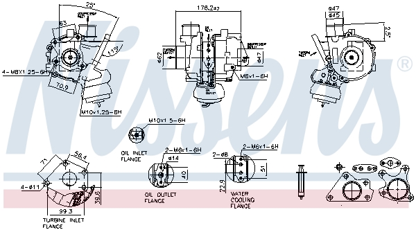 Turbocompressore, Sovralimentazione - 93550 NISSENS