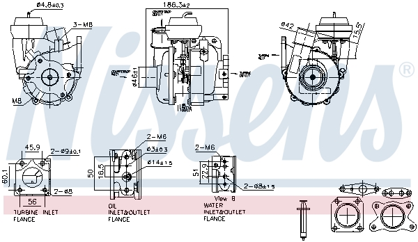 Turbocompressore, Sovralimentazione - 93615 NISSENS