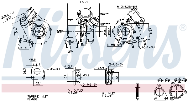Turbocompressore, Sovralimentazione - 93627 NISSENS