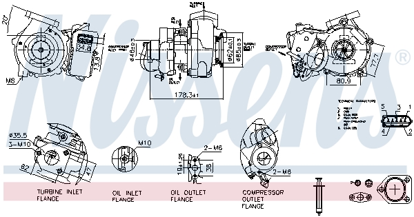 Turbocompressore, Sovralimentazione - 93635 NISSENS