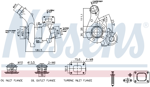 Turbocompressore, Sovralimentazione - 93702 NISSENS
