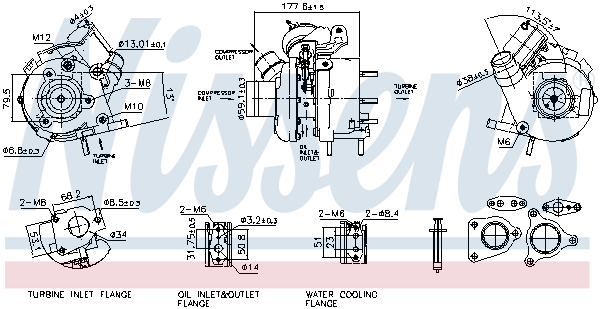 Turbocompressore, Sovralimentazione - 93796 NISSENS
