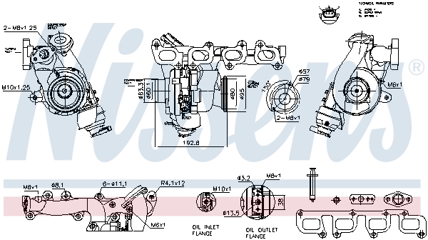 Turbocompressore, Sovralimentazione - 93891 NISSENS