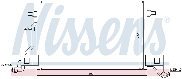 Конденсатор, кондиционер - 940002 NISSENS