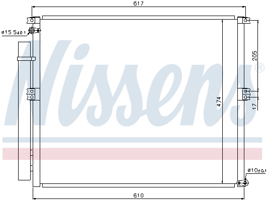 Конденсатор, кондиционер - 940106 NISSENS
