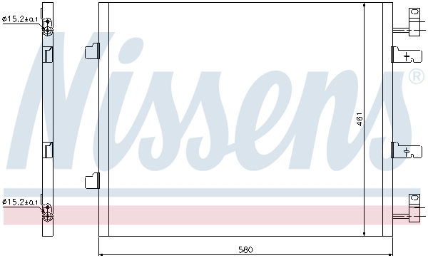 Конденсатор, кондиционер - 940147 NISSENS